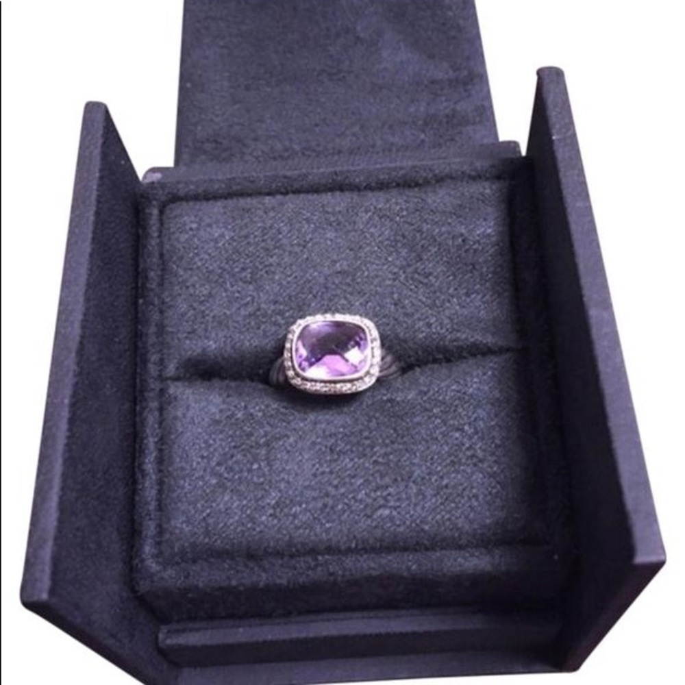 David Yurman Silver and Purple Noblesse Ring